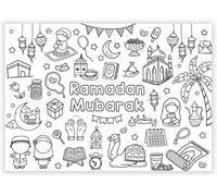 LE GRAND POSTER À COLORIER RAMADAN