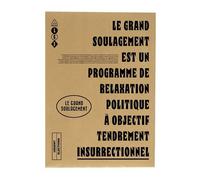 Le grand soulagement - 10 affichettes doubles + 2 affichette Mono + 1 Bulletin de vote - Quentin Faucompré - Du Sous-Sol - broché - Essai