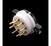 Le grand support de tube électronique à quatre broches en céramique plaqué or King Kong convient aux 845 805 211 et autres tubes électroniques