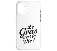 Le Gras C’est La Vie Humour gastronomie raclette Fromage Coque pour iPhone 16
