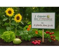 Le Grenier d’Abondance - Kit “Je plante, donc je vis” : semences faciles à semer pour un jardin plein de vie et de couleurs