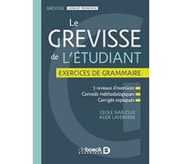 Le Grevisse de l'étudiant - Exercices de grammaire