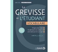 Le Grevisse de l'étudiant - Vocabulaire