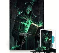 Le grimoire Interdit du nécromancien Puzzle de 1000 pièces pour Adolescents Jeu de logique Solide Amusement partagé Bords Nets Joli Cadeau (38x52cm)