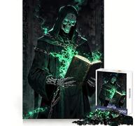Le grimoire Interdit du nécromancien Puzzle de 1000 pièces pour Adultes Stimule la mémoire Moments de détente Design raffiné Cadeau de qualité supérieure (50x75cm)