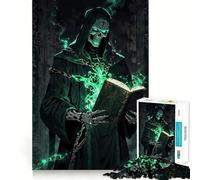 Le grimoire Interdit du nécromancien Puzzle de 1000 pièces pour Adultes Stimule la mémoire Moments de détente Design raffiné Cadeau de qualité supérieure (50x75cm)