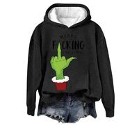 Le Grinch Sweat A Capuche Femme Oversize Hiver Sweet Chaud De Pulls Vêtements Moche Pull Adulte Sweatshirts 2025 Femmes Costume Pilou Plaid Christmas The Deguisement Noël Vetement Polaire Noel Pyjama