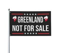 Le Groenland N'Est Pas À Vendre Bannière Avec Œillets Drapeau De Jardin Drôle Drapeaux De Jardin Décoration Pour Intérieure Pelouse Balcon 90X152Cm