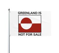 Le Groenland N'Est Pas À Vendre Bannière Avec Œillets Garden Flag Colorée Drapeaux Décoratif Décoration Pour Extérieure Porche Intérieure 90X152Cm