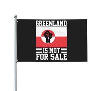 Le Groenland N'Est Pas À Vendre Bannière Drôle Drapeau De Jardin Avec Œillets Drapeaux De Jardin Décoration Pour Patio Intérieure Balcon 90X152Cm