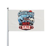 Le Groenland N'Est Pas À Vendre Drapeau De Jardin Colorée Drapeaux De Jardin Durable Bannière Décoration Pour Intérieure Extérieure Porche 90X152Cm