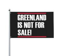 Le Groenland N'Est Pas À Vendre Drapeau De Jardin Colorée Garden Flag Drôle Drapeaux De Jardin Décoration Pour Pelouse Extérieure Porche 90X152Cm