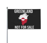 Le Groenland N'Est Pas À Vendre Garden Flag Avec Œillets Drapeau De Jardin Colorée Bannière Décoration Pour Porche Intérieure Pelouse 90X152Cm