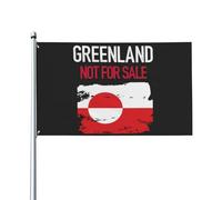 Le Groenland N'Est Pas À Vendre Garden Flag Drôle Drapeaux Décoratif Avec Œillets Bannière Décoration Pour Porche Pelouse Extérieure 90X152Cm