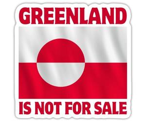 Le Groenland N'est Pas A Vendre Soutien Au Groenland Autocollant Sticker