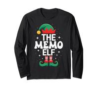 Le Groupe Familial Memo Elf Funny Christmas Matching Manche Longue