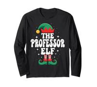 Le Groupe Familial Professor Elf Funny Christmas Matching Manche Longue