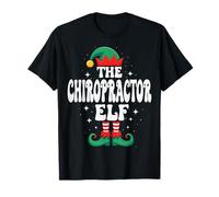 Le Groupe Familial The Chiropractor Elf Funny Christmas Matching T-Shirt