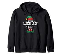 Le Groupe Familial The Lunch Lady Elf Funny Christmas Matching Sweat à Capuche