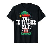 Le Groupe Familial The TK Teacher Elf Funny Christmas Matching T-Shirt