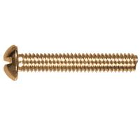 Le groupe Hillman 2042 Laiton Tête ronde fendue machine à vis 10-32 x 1-1/4 20-pack, 2042