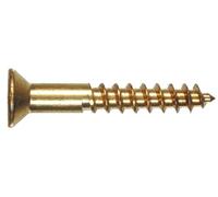 Le groupe Hillman 41845 Laiton Tête plate Phillips Vis à bois, 10 x 2,5 cm, 100-Pack