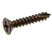 Le groupe Hillman 45463 22,9 cm X 2,5 cm Plat Phillips Vis à bois, bronze antique, 30-pack