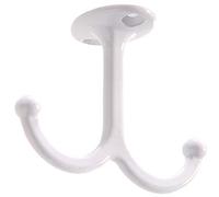 Le groupe Hillman Groupthe Hillman 852303 Coat sous étagère Hook- Blanc 2-pack