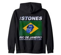 Le Groupe Rock Bleu Copacabana des Rolling Stones Sweat à Capuche