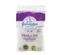 LE GUERANDAIS Fleur de sel de Guérande - Récolte artisanale à la main - 100% naturel sans additif - Sachet 250g - Lot de 3