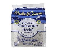 Le Guérandais – Gros sel séché spécial moulin – Sachets 500 g (lot de 3)