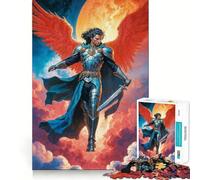 Le Guerrier angélique Michel Puzzle de 1000 pièces pour Adultes Jeu de réflexion Découpe Nette,alignement Parfait Activité Amusante en Famille Le Soir (38x26cm)