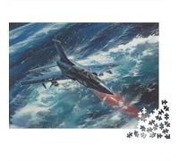 Le Guerrier Avion Puzzle 1000 Pièces Adultes - Puzzle Adulte 1000 Pièces - Puzzle À Impression De Haute Qualité - Puzzle Art 1000pcs (75x50cm)