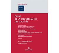 Le guide de la gouvernance des sociétés 2025/2026 - Pascal Durand-Barthez - Dalloz - broché - Guide