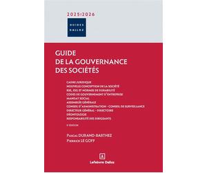 Le guide de la gouvernance des sociétés 2025/2026 - Pascal Durand-Barthez - Dalloz - broché - Guide