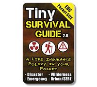 Le Guide de Survie Ultime pour survivre Tout Petit Guide d'urgence en Cas de Catastrophe, Guide de Poche de Premiers Secours, se Glisse Facilement dans Une Pochette Portefeuille et boîte à Gants