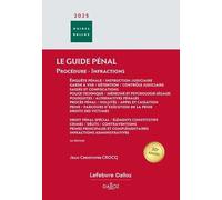Guide pénal - Guide des infractions 2025. 26e éd.