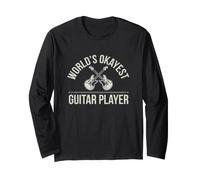 Le Guitariste Le Plus Cool du Monde avec Funny Saying Manche Longue