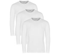 Le H Rundhals Langarm-Shirt, 3er Set