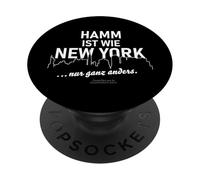 Le hamm est comme New York avec Une Phrase Amusante sur la Ville du hammen. PopSockets PopGrip Adhésif