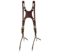 Le harnais à double caméra Hantler Brandy / Brass, Large