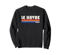Le Havre France Retro 70s 80s Style Sweatshirt
