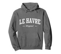 Le Havre Sport Souvenir Article pour Fan Design Sweat à Capuche, Unisexe pour Adultes, Asphalte, M