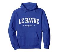 Le Havre Sport Souvenir Article pour Fan Design Sweat à Capuche, Unisexe pour Adultes, Bleu Royal, M