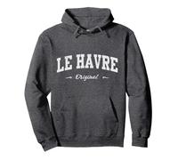 Le Havre Sport Souvenir Article pour Fan Design Sweat à Capuche, Unisexe pour Adultes, Chiné Foncé, M