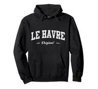 Le Havre Sport Souvenir Article pour Fan Design Sweat à Capuche, Unisexe pour Adultes, Noir, M