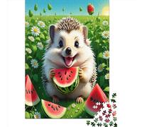 Le hérisson Puzzle 1000 Pièces Adultes - Puzzle Adulte 1000 Pièces - Puzzle À Impression De Haute Qualité - Puzzle Art 1000pcs (75x50cm)