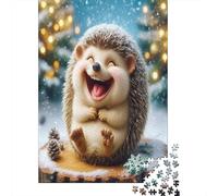 Le hérisson Puzzles 1000 Pièces pour Adultes Puzzle 1000 Pièces Jeux ÉduLe chatifs DécoSourision De La Maison Puzzle Les Meilleurs Cadeaux pour Hommes Et Femmes 1000pcs (75x50cm)