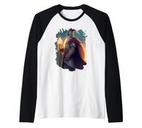 Le héros Chevalier Sorcier avec Courage et Magie Manche Raglan
