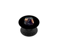 Le héros Chevalier Sorcier avec Courage et Magie PopSockets PopGrip Adhésif